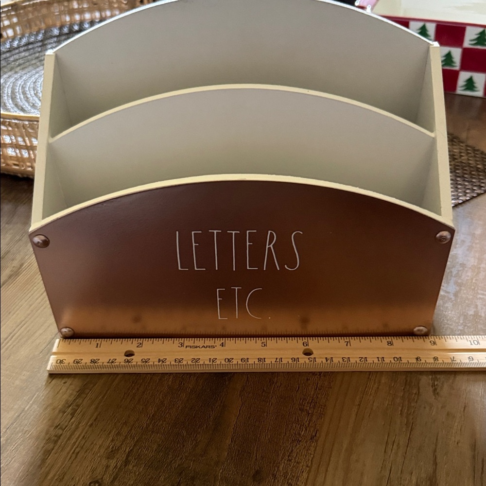 Rae Dunn Rose gold Letter Organizer
